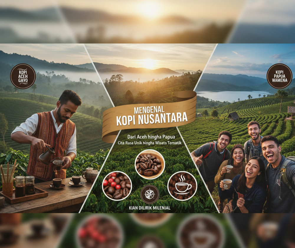Mengenal Kopi Nusantara dari Aceh hingga Papua, Cita Rasa Unik hingga Wisata Tematik yang Kian Dilirik Milenial