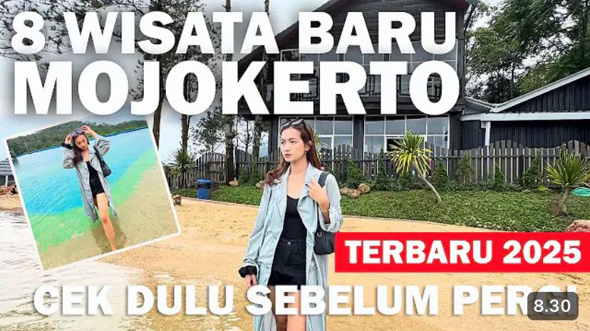 Wisata Mojokerto terbaru 2026 lagi viral! Ada Pantai di Atas Awan Aone Trawas, air terjun, camping ground, tiket mulai Rp5 ribu.