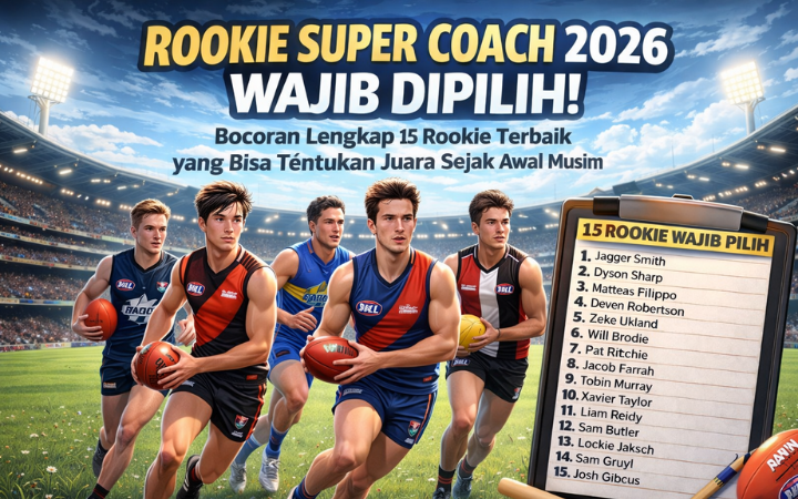 Bocoran lengkap 15 rookie terbaik yang berpotensi jadi pembeda sejak ronde awal. Salah pilih, bisa tertinggal jauh. Simak daftar wajib sebelum kunci tim dan kejar peluang juara sejak awal musim.