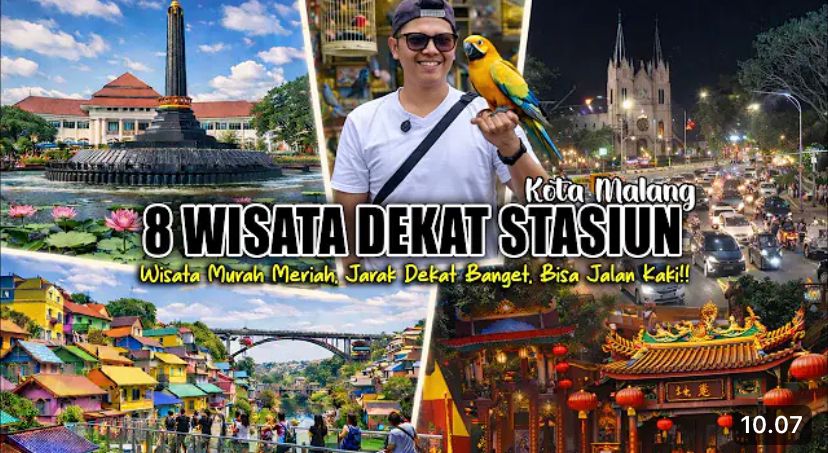 8 spot wisata dekat Stasiun Malang Kota Baru bisa jalan kaki! Ada Kampung Jodipan, Pasar Klojen, Kayutangan Heritage, gratis!