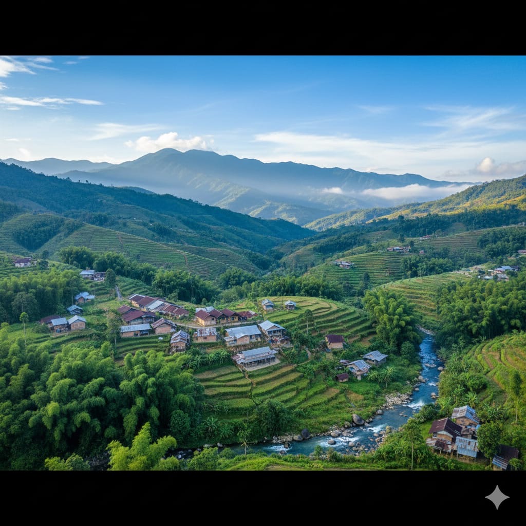 Kampung Burat Ngawi di lereng Gunung Lawu hanya dihuni 4 KK dengan panorama alam indah, air jernih, dan suasana slow living.