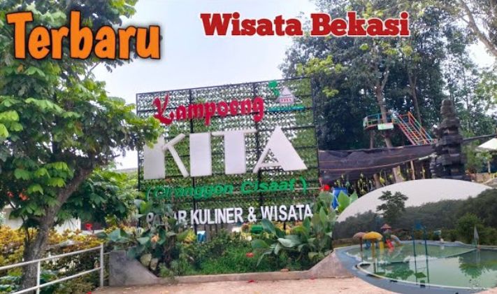 Wisata Kampung Kita Bekasi tiket masuk Rp8.000! Ada danau, sawah, kolam renang, flying fox, hingga bebek gowes seru.