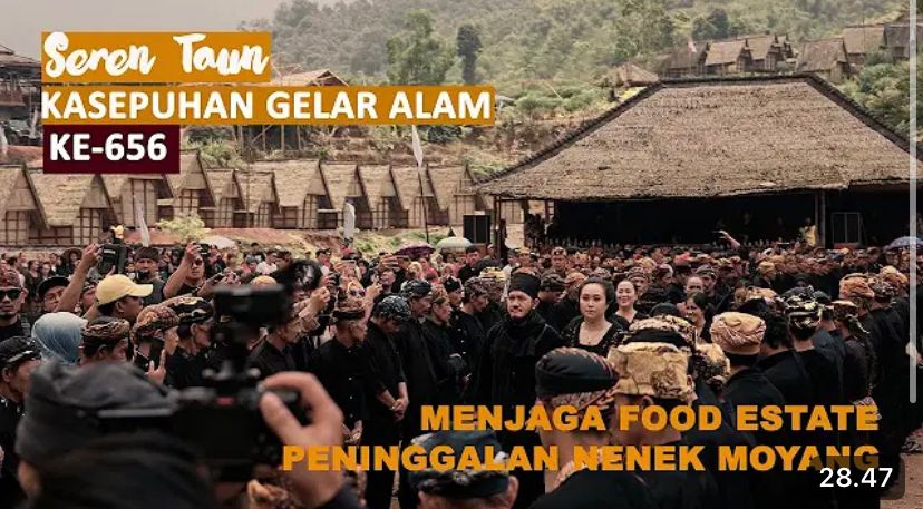 Seren Taun di Kesepuhan Gelar Alam viral! Tamu bisa makan gratis dan tidur gratis, ayam 4 kuintal disiapkan warga.