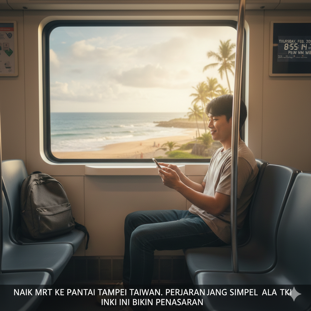Naik MRT ke Pantai Tampei Taiwan, Perjalanan Healing Simpel ala TKI Ini Bikin Penasaran