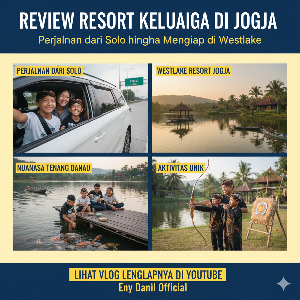 Review Resort Keluarga di Jogja: Perjalanan dari Solo hingga Menginap di Westlake, Nuansa Tenang dengan Danau dan Aktivitas Unik