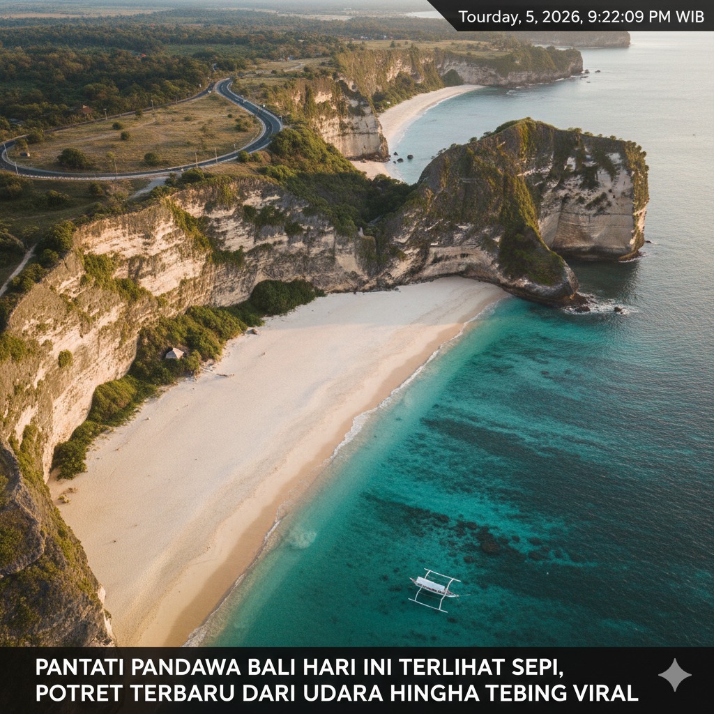 Pantai Pandawa Bali Hari Ini Terlihat Sepi, Potret Terbaru dari Udara hingga Tebing Viral