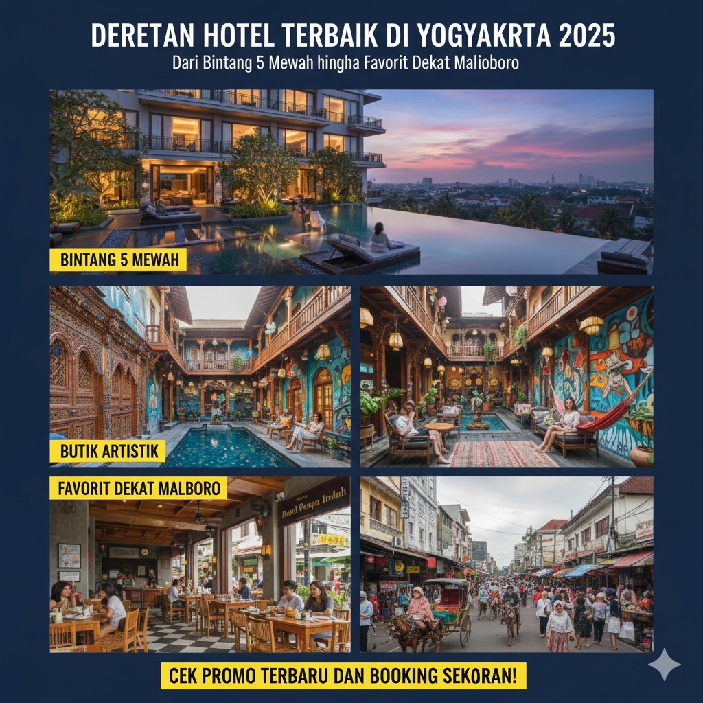 Deretan Hotel Terbaik di Yogyakarta 2025, dari Bintang 5 Mewah hingga Favorit Dekat Malioboro
