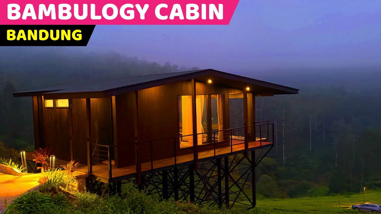 Bambulogy Cabin Pangalengan adalah kabin romantis dan estetik di tengah kebun teh Bandung Selatan dengan pemandangan alam menakjubkan.
