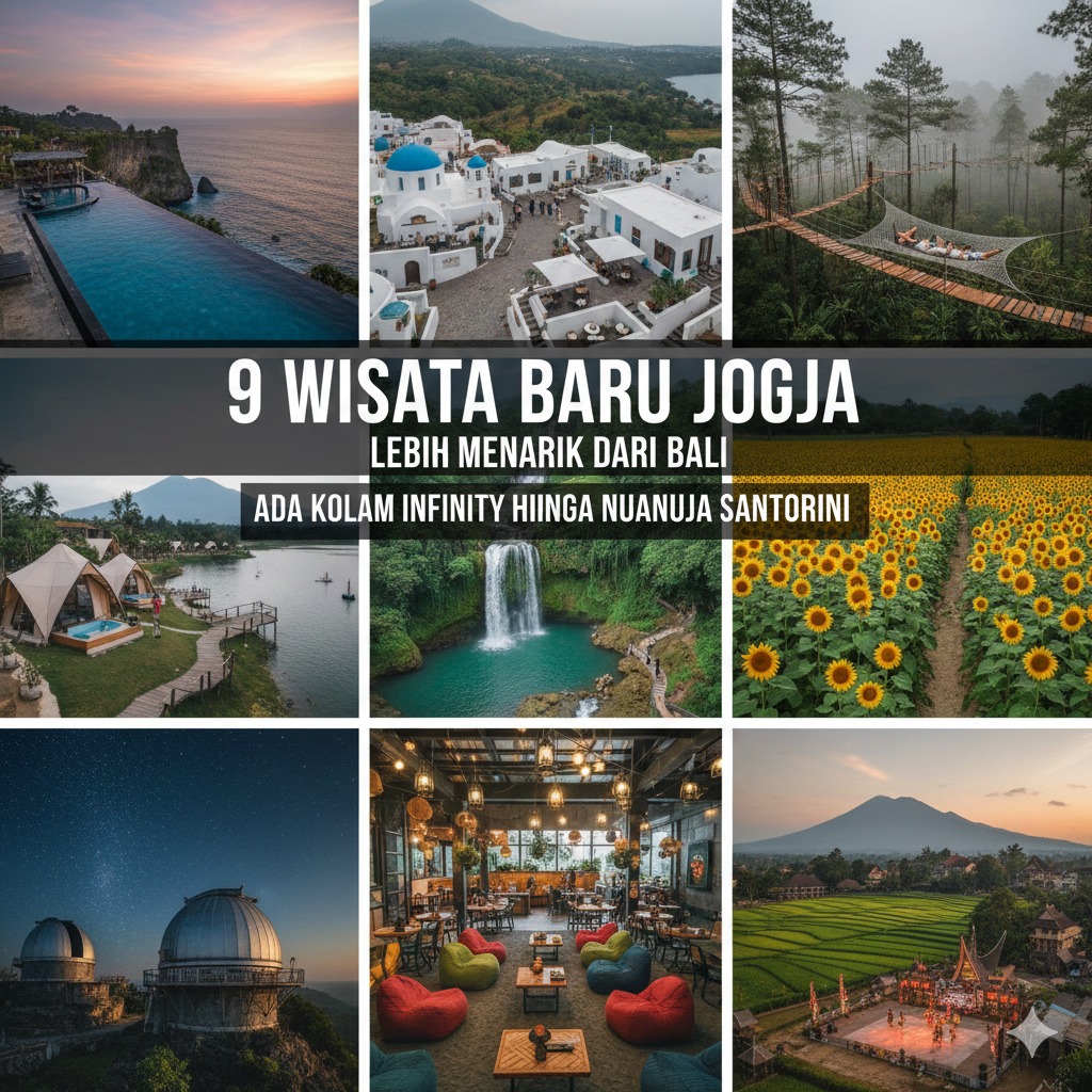 9 Wisata Baru Jogja yang Bikin Pelancong Bilang Lebih Menarik dari Bali, Ada Kolam Infinity hingga Nuansa Santorini