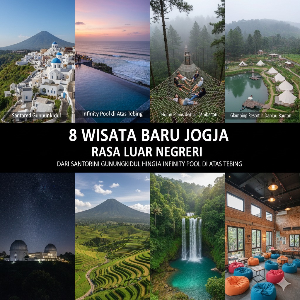 8 Wisata Baru Jogja Rasa Luar Negeri, dari Santorini Gunungkidul hingga Infinity Pool di Atas Tebing