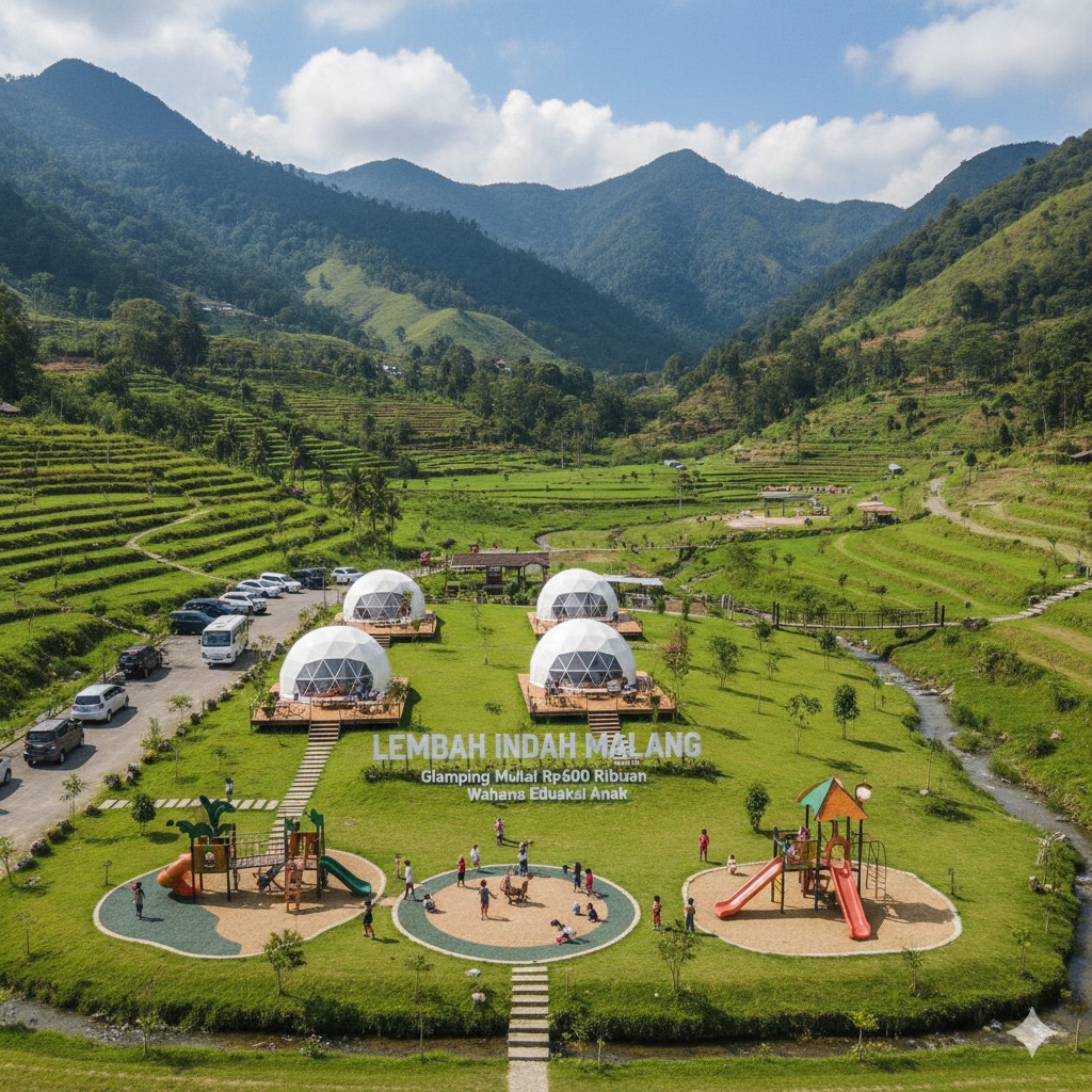 Lembah Indah Malang Tawarkan Glamping Rp600 Ribuan, Tiket Masuk Rp20 Ribu, hingga Wahana Edukasi Anak