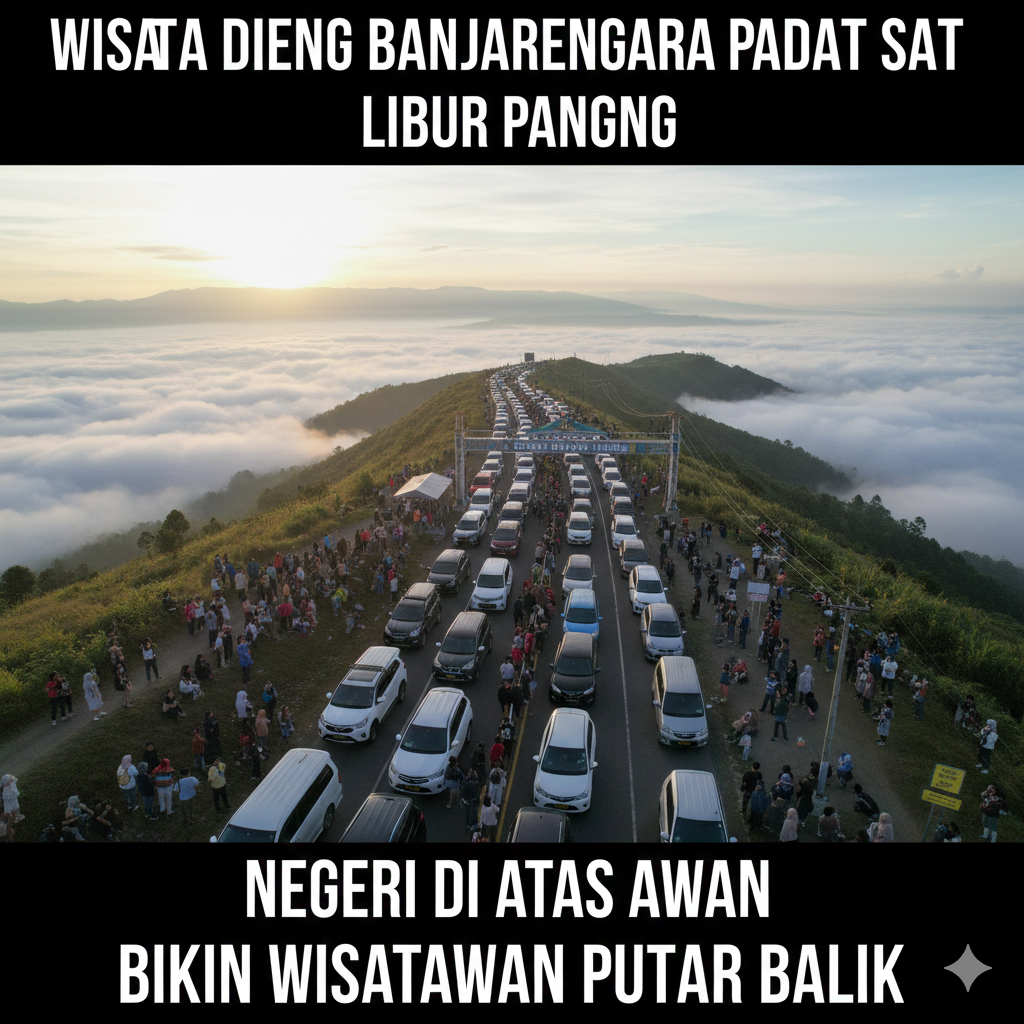 Wisata Dieng Banjarnegara Padat Saat Libur Panjang, Negeri di Atas Awan Bikin Wisatawan Putar Balik