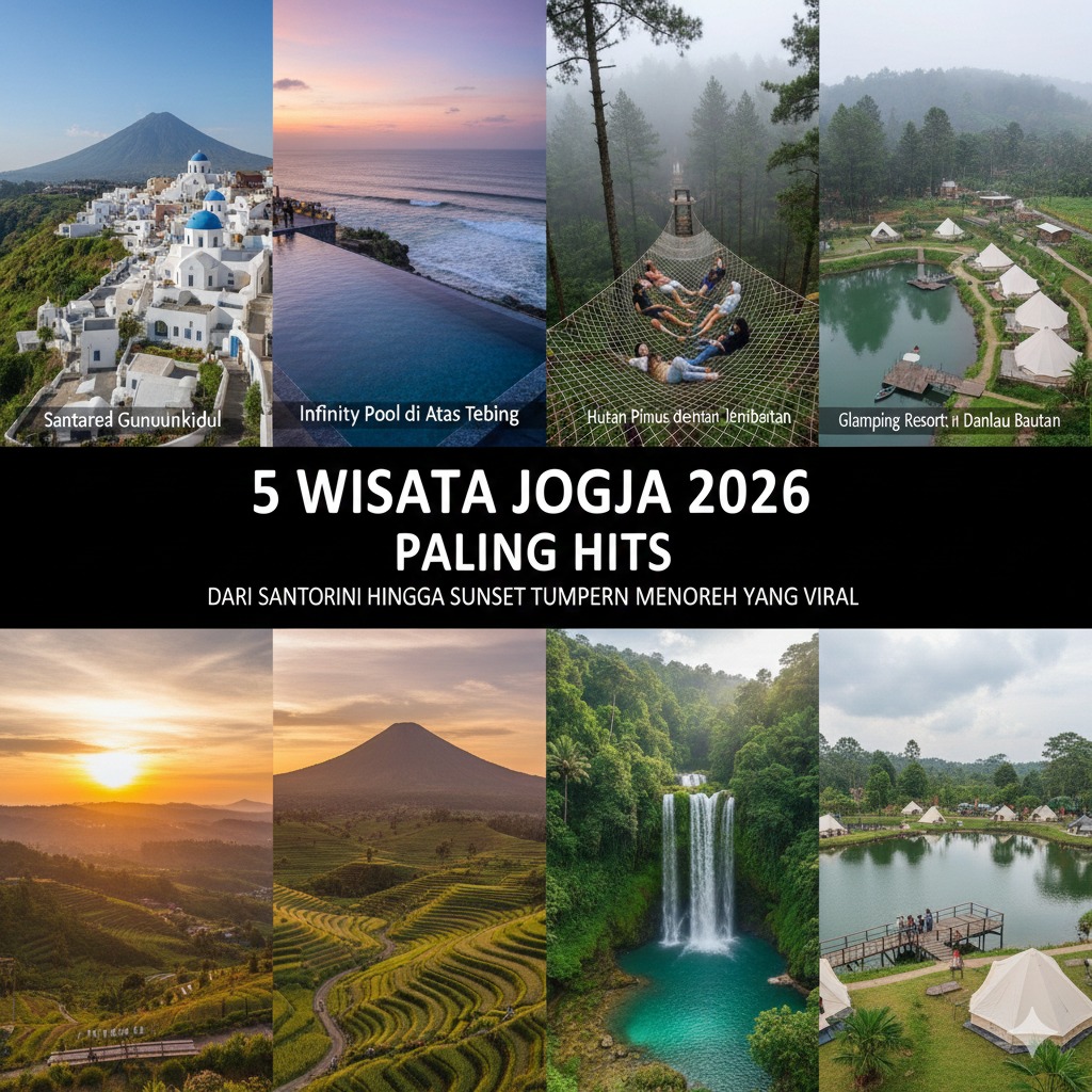 5 Wisata Jogja 2026 Paling Hits, dari Santorini Gunungkidul hingga Sunset Tumpeng Menoreh yang Viral