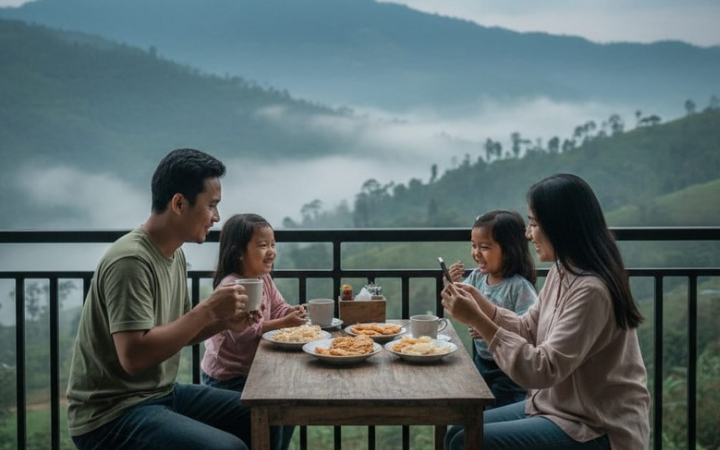 Hotel Rudian Puncak murah Rp100 ribuan, dekat Royal Safari Garden, punya dua kolam renang dan cocok untuk staycation keluarga.