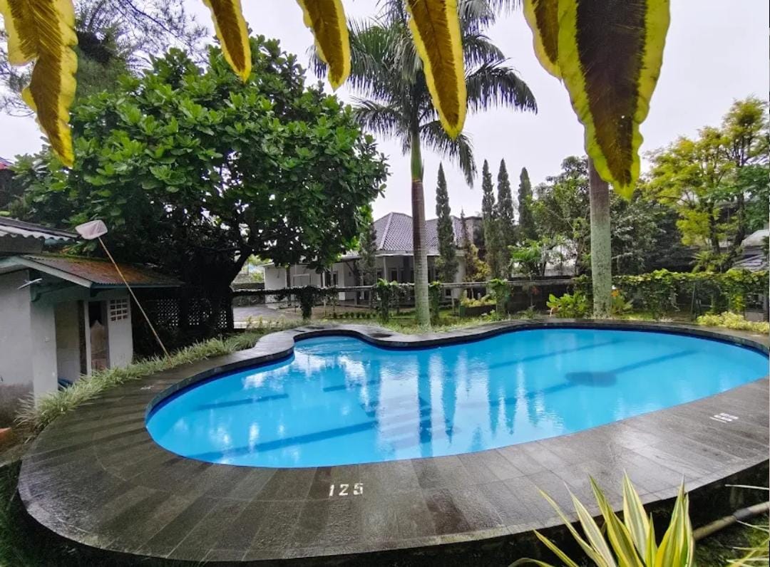 Rudian Hotel Cisarua tawarkan penginapan murah Rp150.000-an, kolam renang, dan area hijau sejuk untuk staycation keluarga di Puncak.