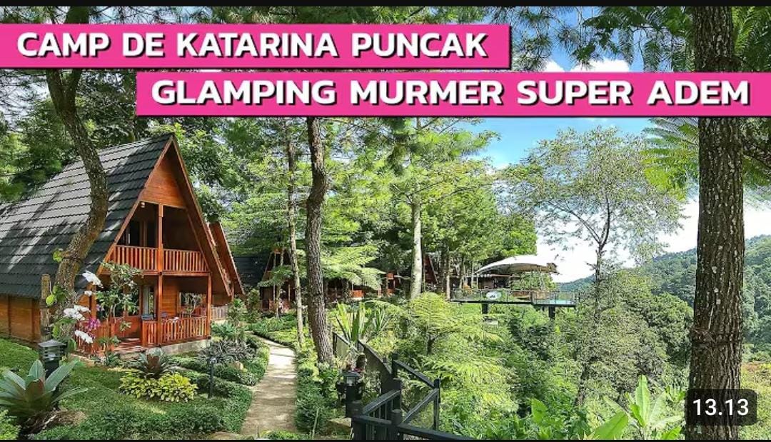 Glamping murah di Puncak: Camp The Katarina dengan kabin nyaman, view lembah, udara sejuk, dan aktivitas seru untuk keluarga & teman.