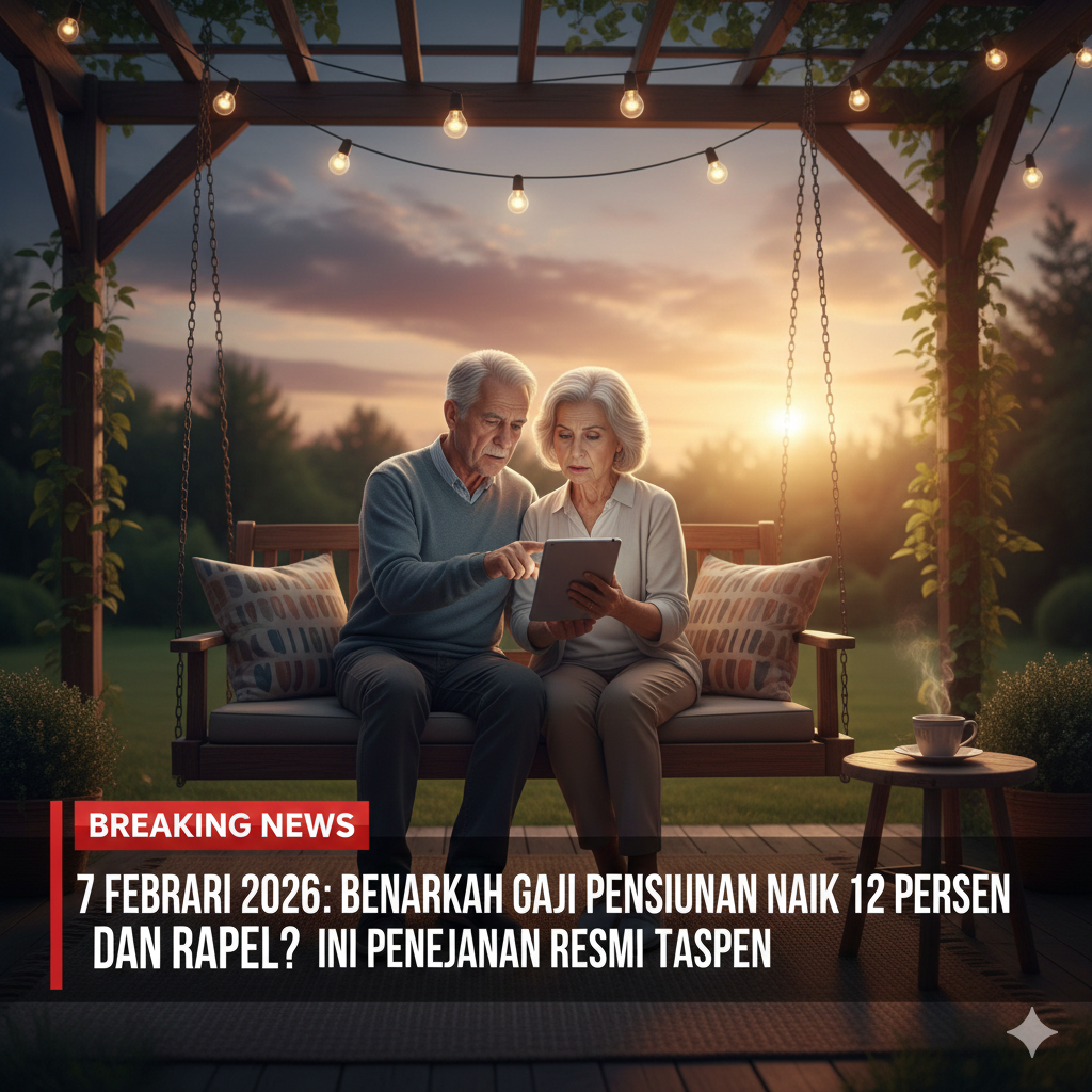 Breaking News 7 Februari 2026: Benarkah Gaji Pensiunan Naik 12 Persen dan Cair Rapel? Ini Penjelasan Resmi Taspen