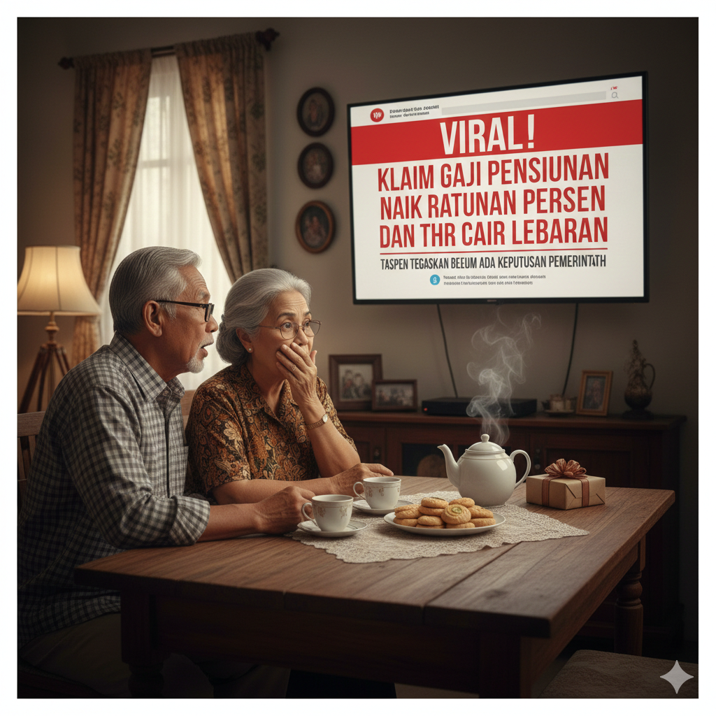 Viral Klaim Gaji Pensiunan Naik Ratusan Persen dan THR Cair Lebaran, TASPEN Tegaskan Belum Ada Keputusan Pemerintah