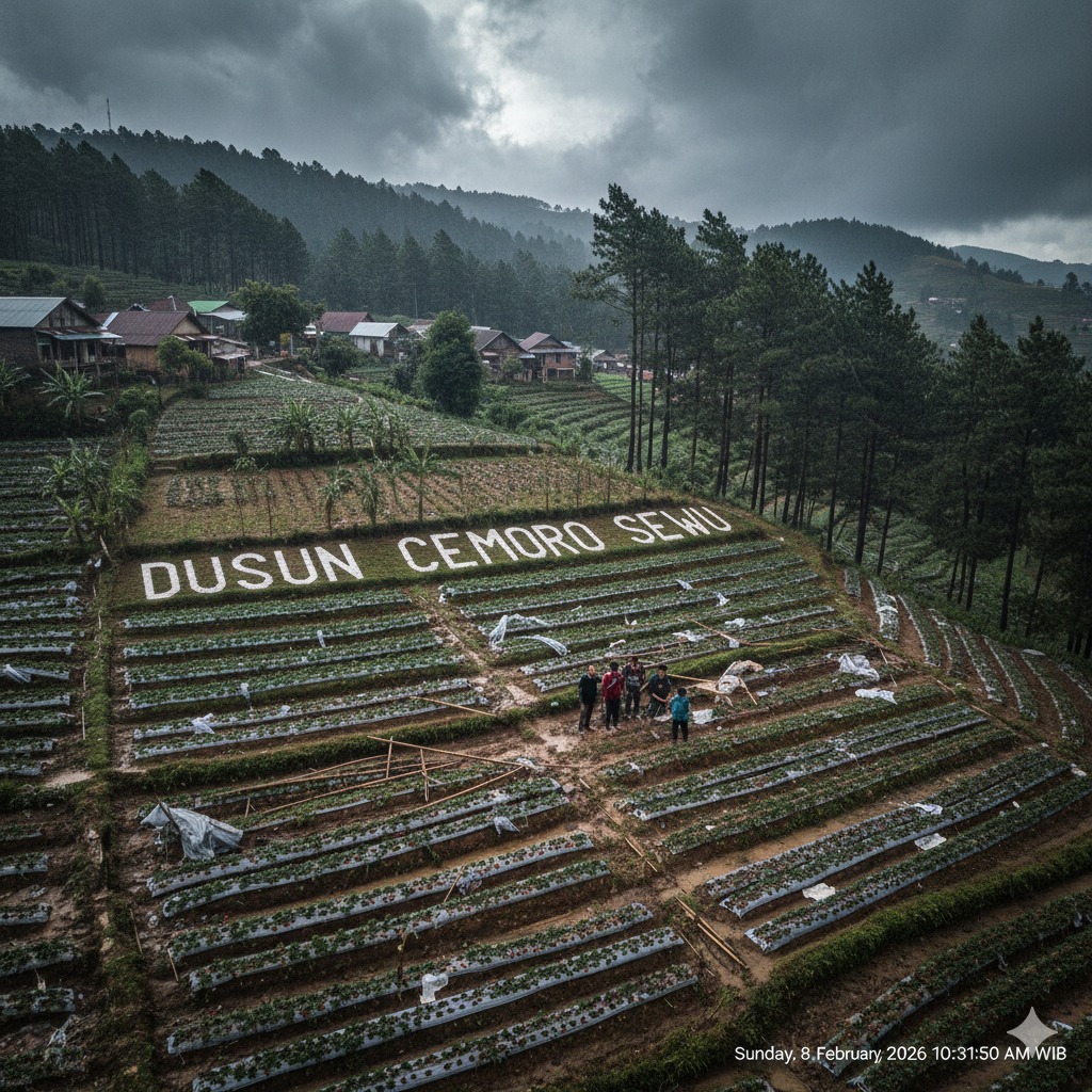 Di Balik Ramainya Wisata, Dusun Cemoro Sewu Magetan Dihantam Cuaca Buruk, Petani Stroberi Tekor di Lereng Lawu