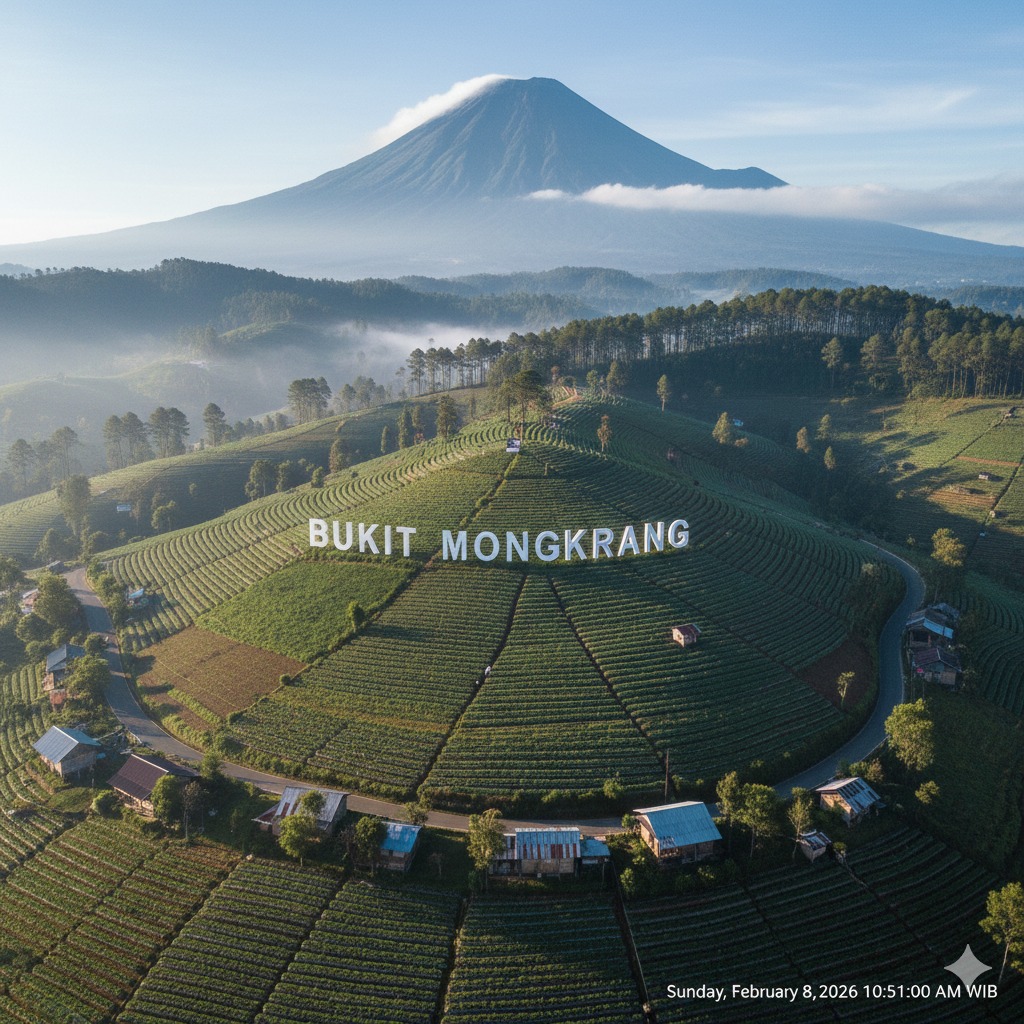 Bukit Mongkrang Tlogo Nringgo di Lereng Gunung Lawu, Disebut Mirip Swiss dengan Wisata Stroberi dan Udara Super Dingin