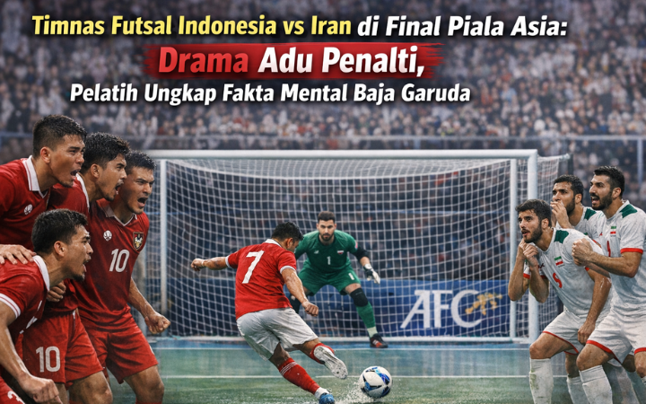 Dramatis! Timnas Futsal Indonesia berjuang habis-habisan hingga adu penalti melawan Iran di final Piala Asia, menunjukkan mental baja Garuda.
