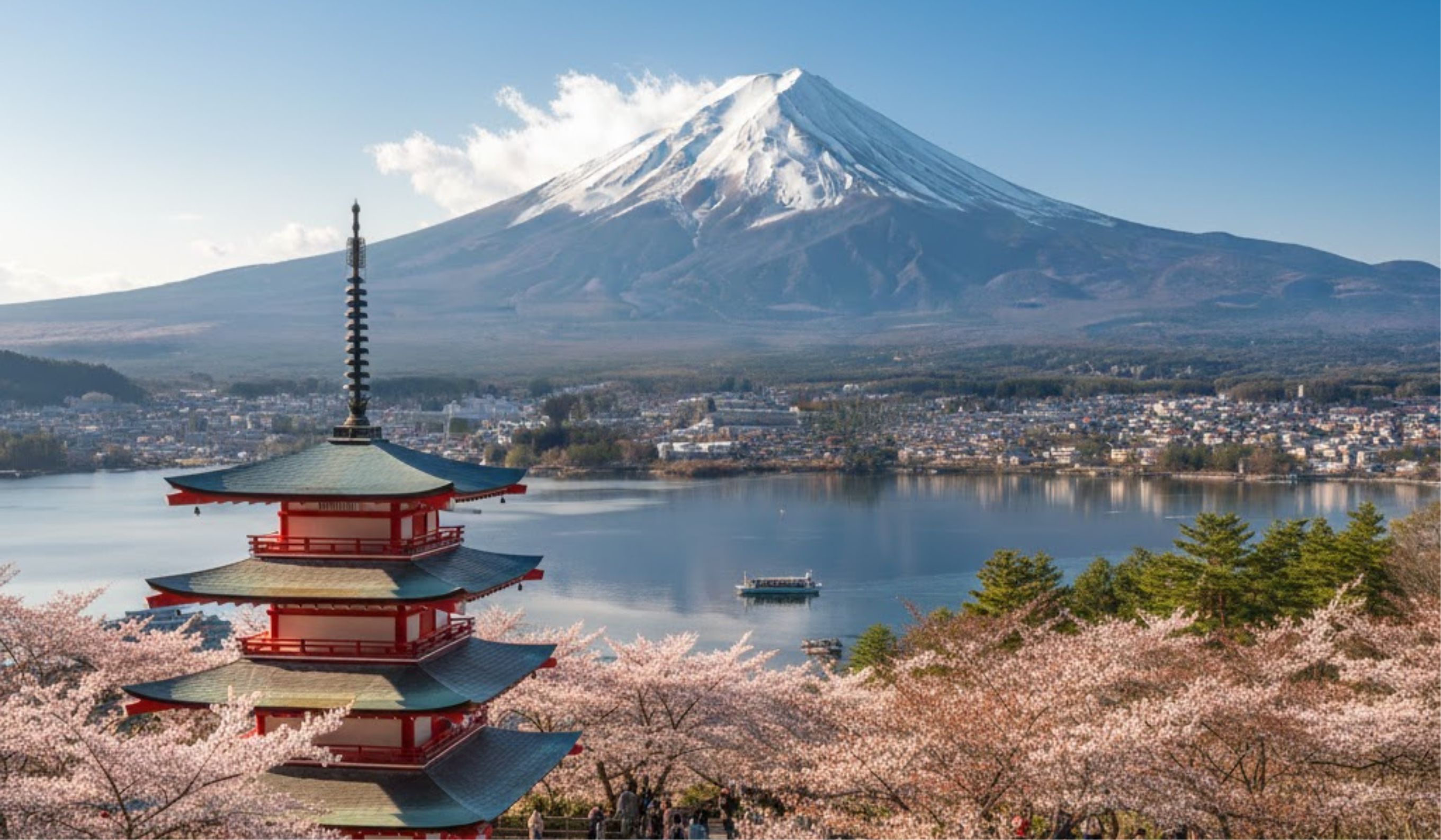 Gunung Fuji Jepang, gunung tertinggi dan situs UNESCO, terkenal sebagai simbol budaya, wisata populer, dan gunung suci di Jepang.
