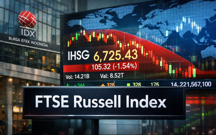 FTSE Russell menunda review indeks Indonesia Maret 2026 di tengah reformasi pasar modal yang dijalankan OJK dan Bursa Efek Indonesia.