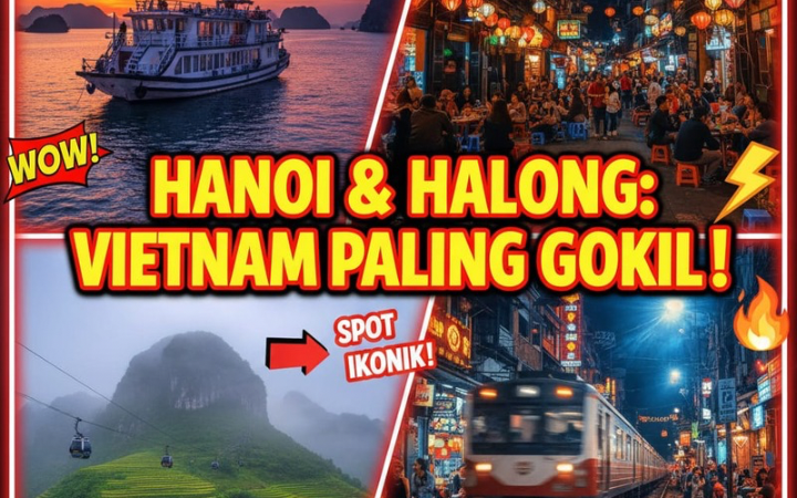 11 tempat wisata Hanoi paling hits 2026, dari Halong Bay hingga Sapa. Liburan murah Vietnam yang wajib masuk bucket list!