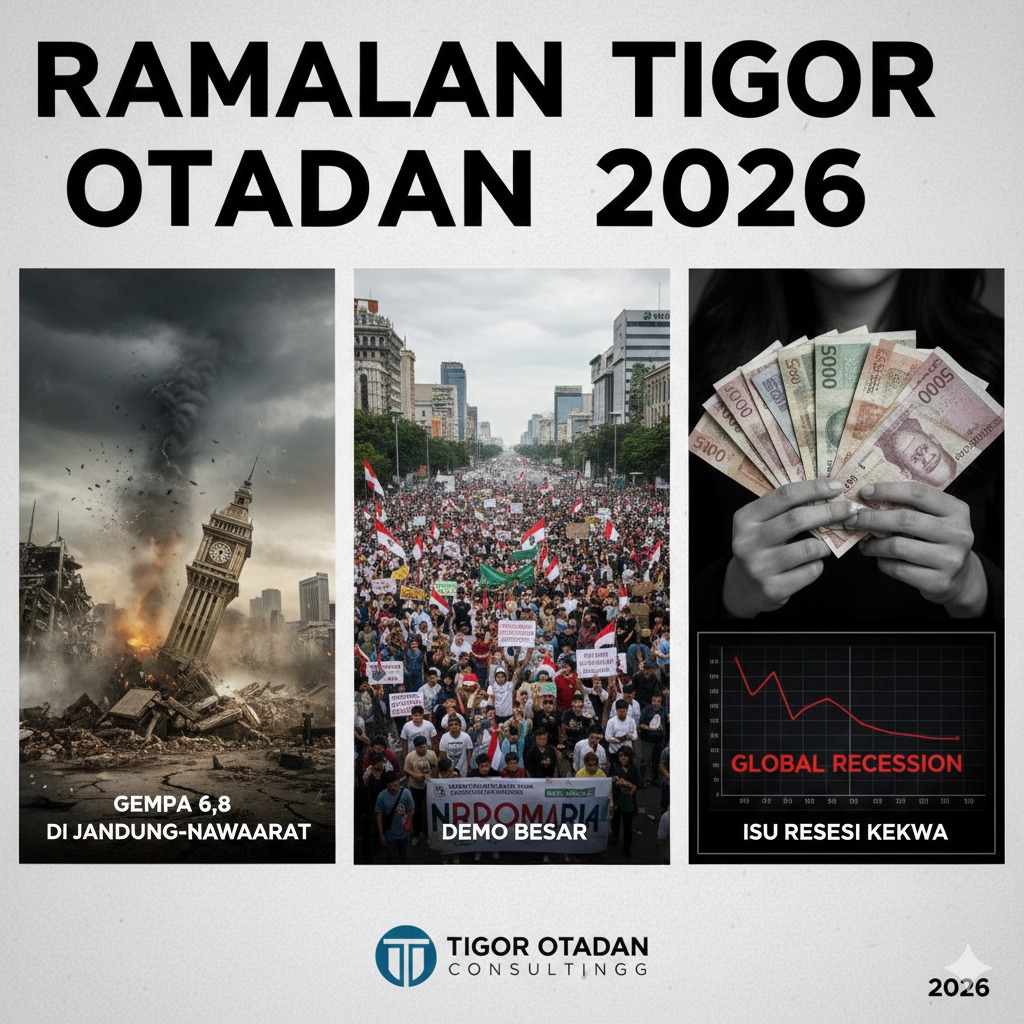 Ramalan Tigor Otadan 2026: Gempa 6,8 di Jawa Barat, Demo Besar hingga Isu Resesi Kedua