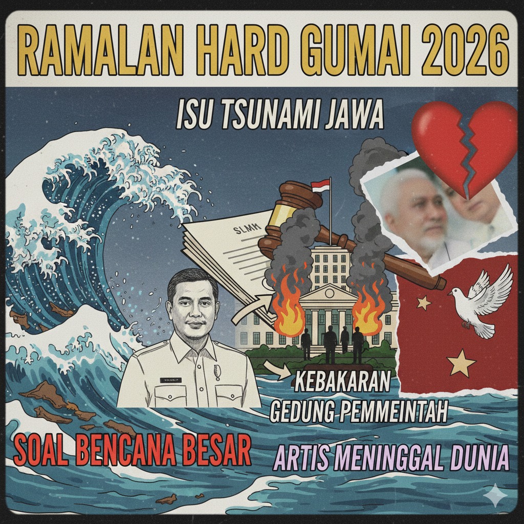 Ramalan Hard Gumai 2026 Kembali Disorot! Isu Tsunami Jawa, Kebakaran Gedung Pemerintah hingga Artis Meninggal Dunia