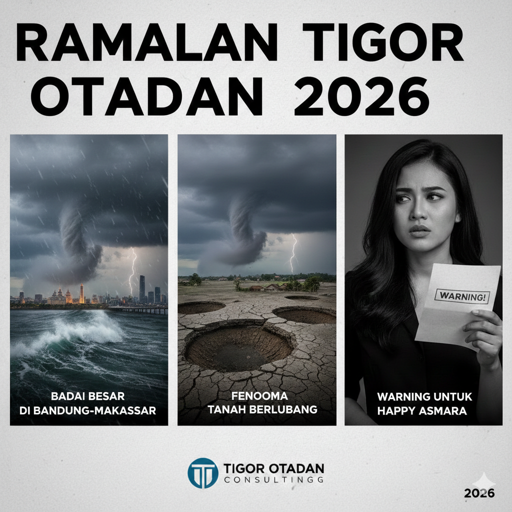 Ramalan Tigor Otadan 2026: Badai Besar di Bandung&ndash;Makassar, Fenomena Tanah Berlubang hingga Warning untuk Happy Asmara