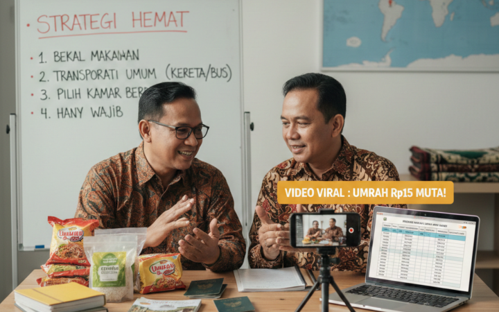 Pengalaman umrah backpacker lengkap dengan tips hemat tiket, penginapan, dan transportasi agar biaya perjalanan lebih murah.