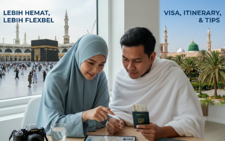 Panduan umrah mandiri lengkap mulai visa, itinerary, hingga tips hemat agar perjalanan ibadah lebih fleksibel dan nyaman.
