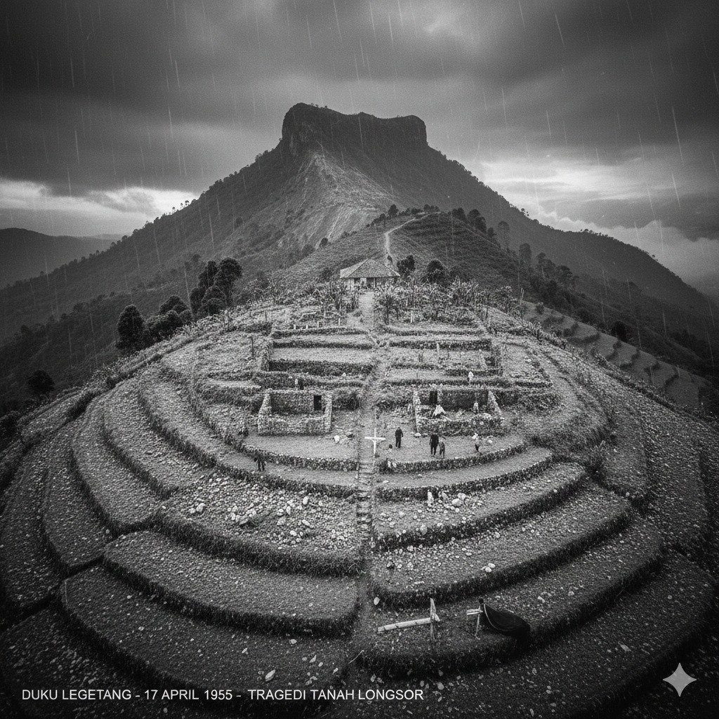 Tragedi Duku Legetang 1955: Longsor &ldquo;Melompat&rdquo; dari Gunung Pengamun-amun, 351 Warga Tewas dalam Semalam