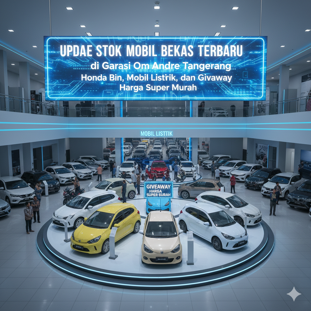 Update Stok Mobil Bekas Terbaru di Garasi Om Andre Tangerang: Honda Brio, Mobil Listrik, dan Giveaway Harga Super Murah