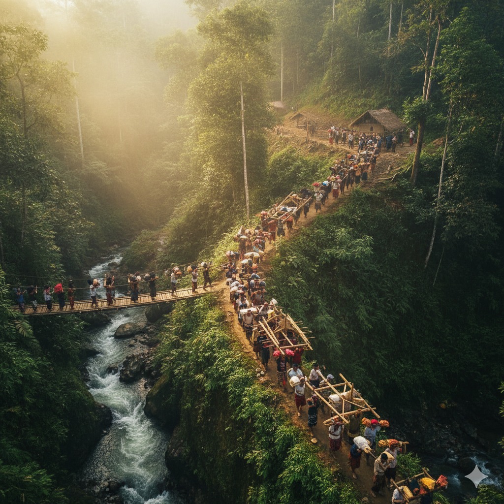 Menembus Gunung Halimun, Menyusuri Kasepuhan Gelar Alam Sukabumi yang Pindah Secara Gotong Royong