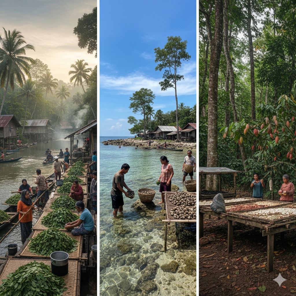 Terisolasi Jalur Sungai dan Hutan, Desa Likuwalanapo Kolaka Timur hingga Alue Kejurun Aceh Selatan Bertahan dari Nilam, Siput, dan Coklat