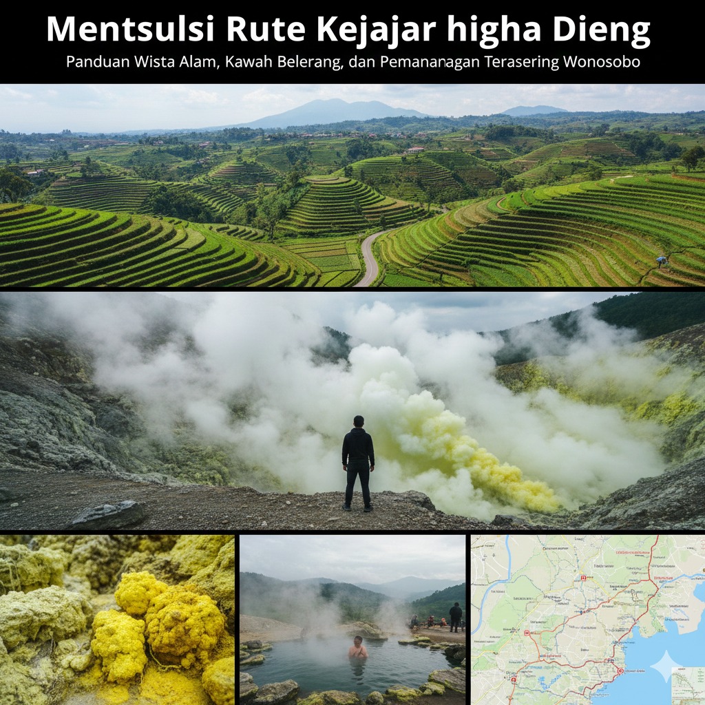 Menelusuri Rute Kejajar hingga Dieng: Panduan Wisata Alam, Kawah Belerang, dan Pemandangan Terasering Wonosobo
