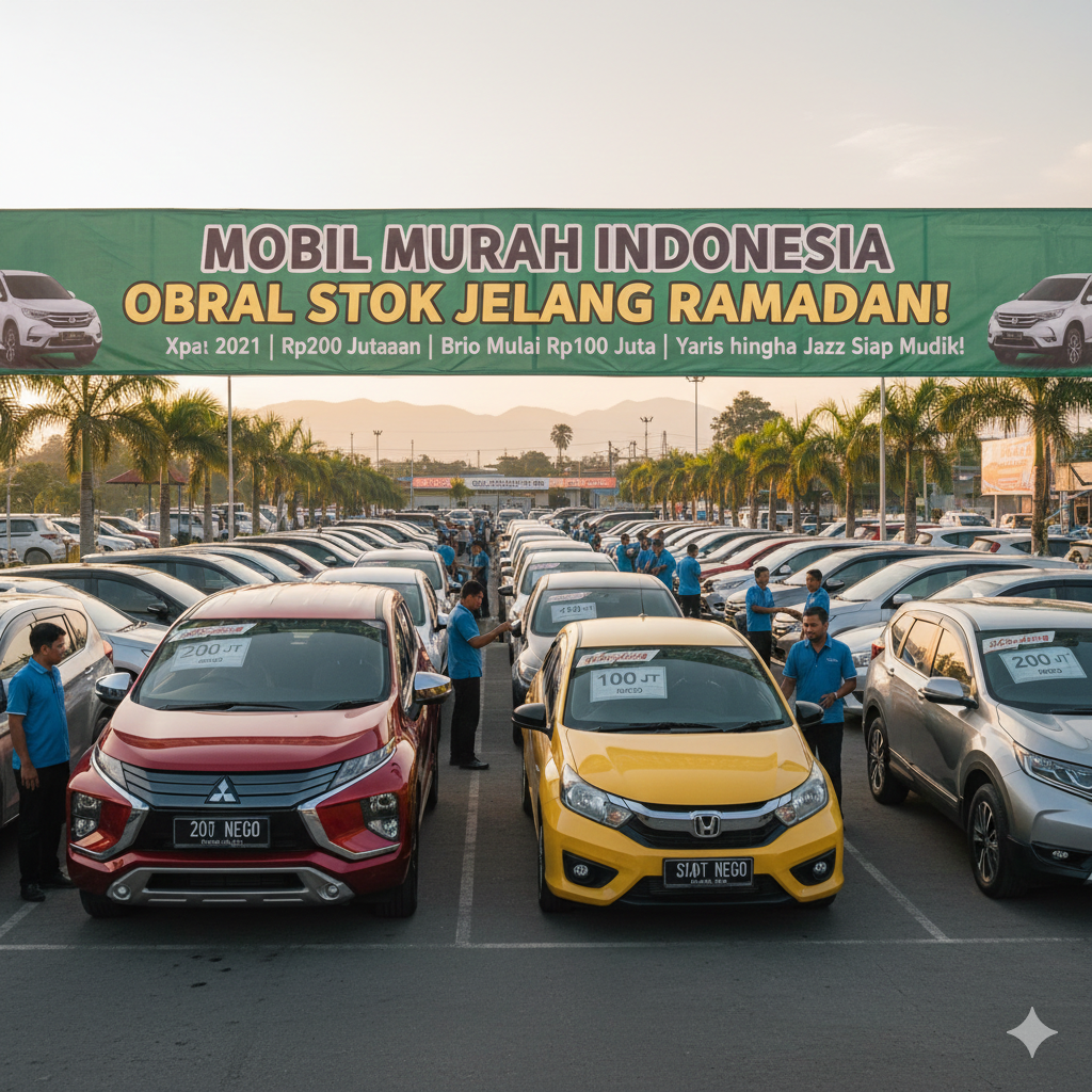 Mobil Murah Indonesia Obral Stok: Xpander 2021 Rp200 Jutaan, Brio Mulai Rp100 Juta, Yaris hingga Jazz Siap Nego