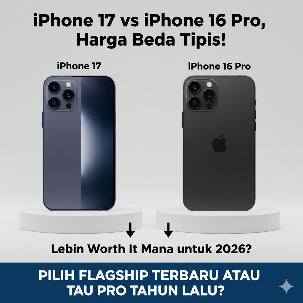 iPhone 17 vs iPhone 16 Pro, Harga Beda Tipis! Lebih Worth It Mana untuk 2026?