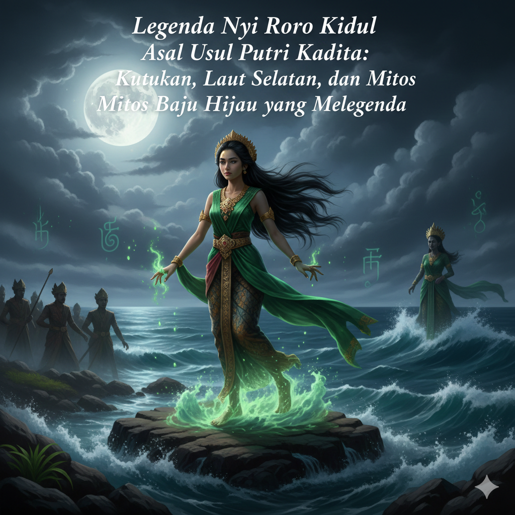 Legenda Nyi Roro Kidul Asal Usul Putri Kadita: Kutukan, Laut Selatan, dan Mitos Baju Hijau yang Melegenda