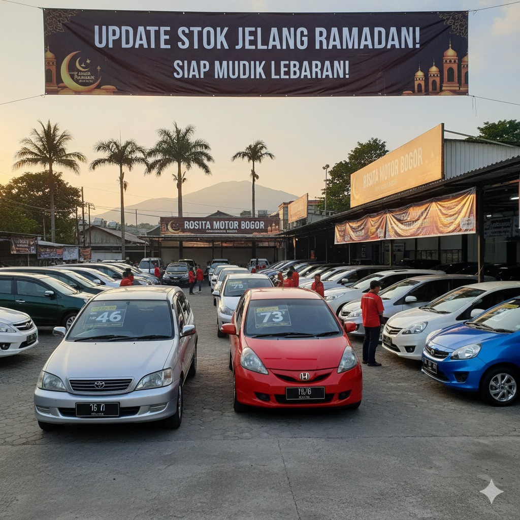 Update Stok Rosita Motor Bogor Jelang Ramadan: Kijang LGX Rp46 Jutaan hingga Honda Jazz Rp73 Jutaan, Siap Mudik Lebaran!