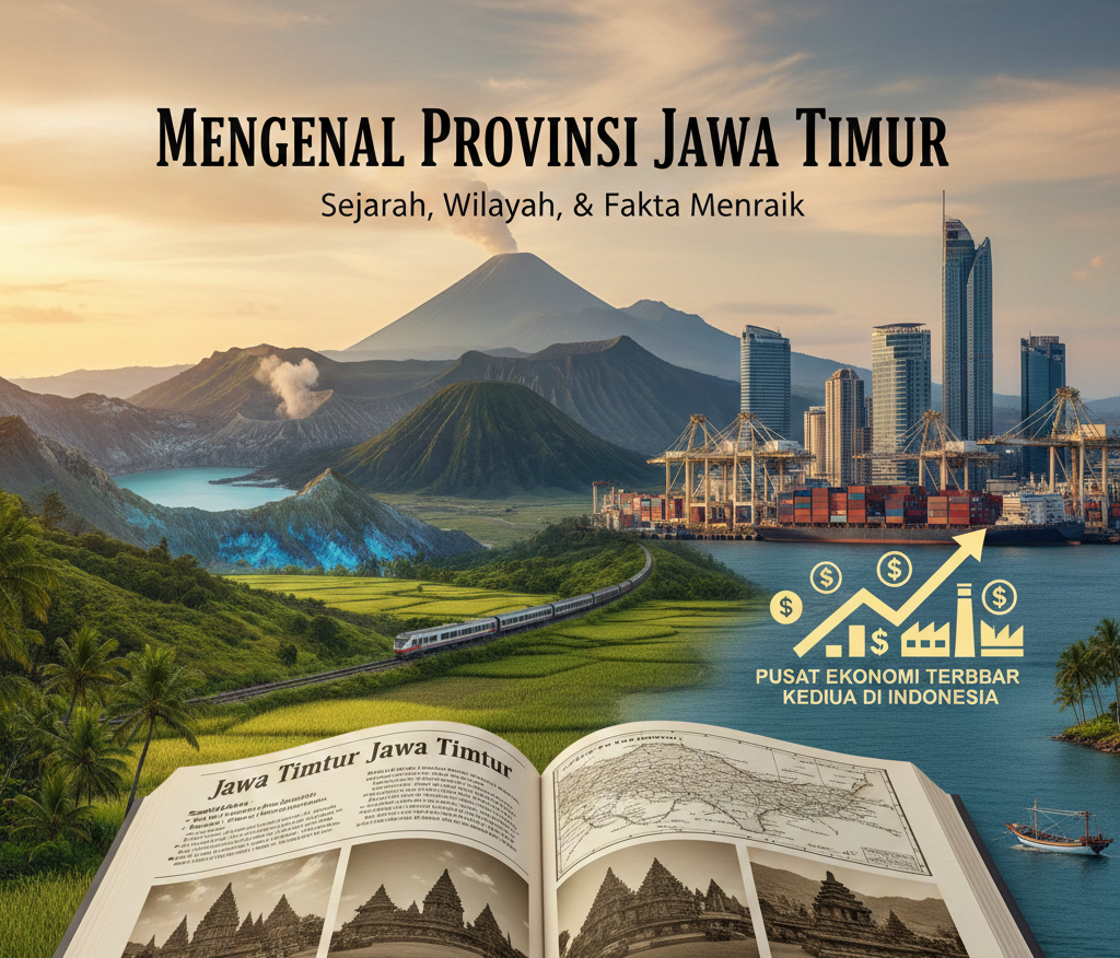Mengenal Provinsi Jawa Timur: Sejarah, Wilayah, dan Fakta Menarik Jawa Timur sebagai Pusat Ekonomi Terbesar Kedua di Indonesia
