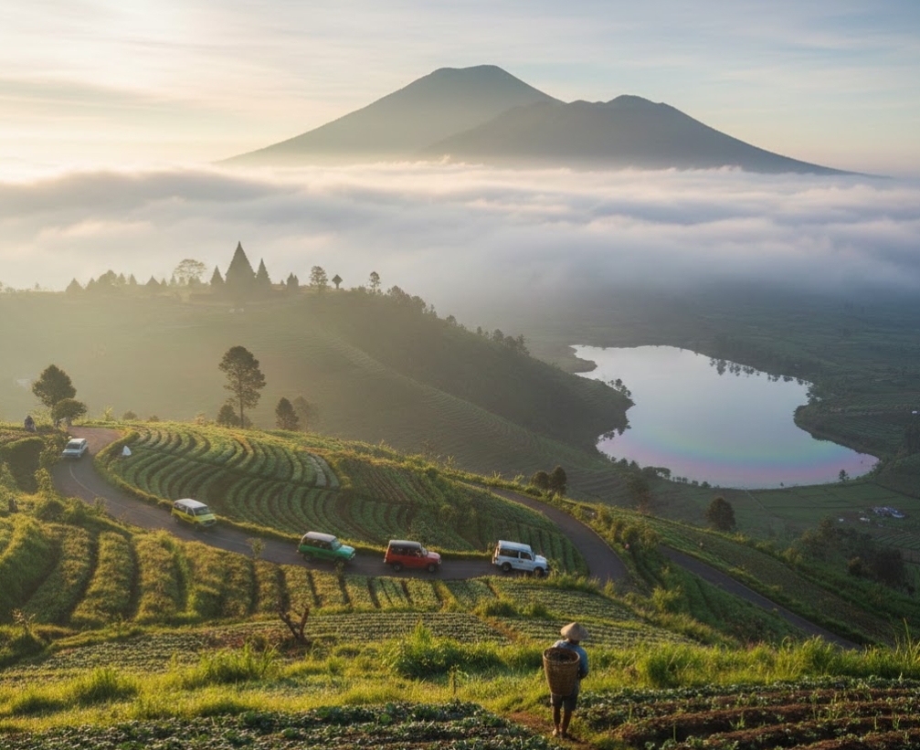 Wisata Dieng Plateau 3 Hari 2 Malam: Dari Sunrise Puncak Sikunir, Telaga Menjer hingga Mie Ongklok, Ini Rute dan Biayanya