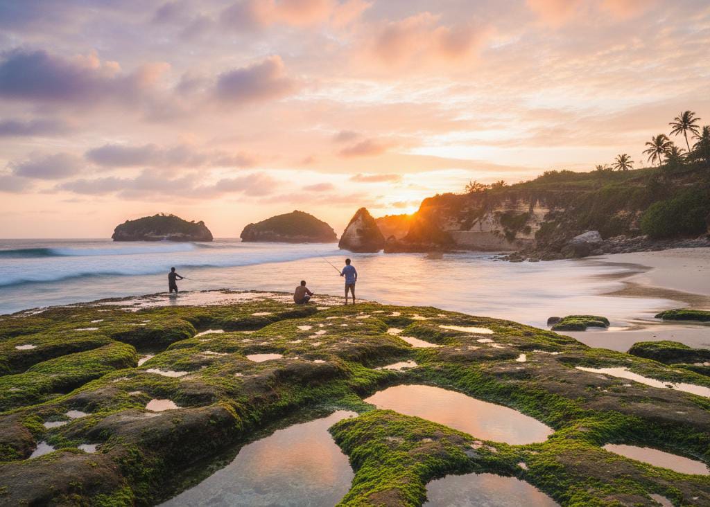 Pantai Ngetun Gunung Kidul, Surga Tersembunyi Berpasir Putih dan Camping Ground Sejuk yang Bikin Betah Seharian