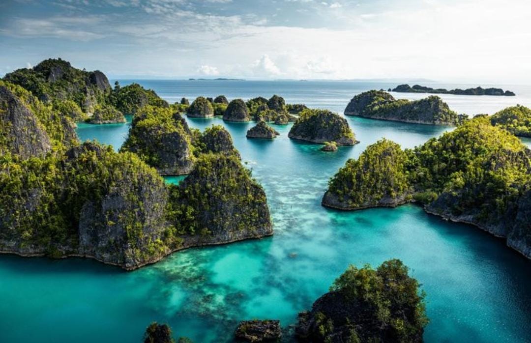 Wisata Raja Ampat menawarkan surga laut dunia, Kali Biru, hingga kuliner rahang tuna Sorong yang menggoda wisatawan.