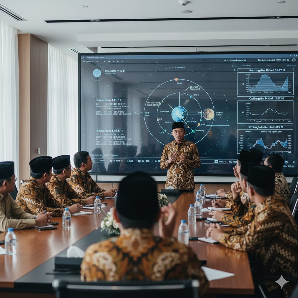 Prediksi perbedaan awal Ramadan 1447 H dan Lebaran 2026 antara pemerintah, Muhammadiyah, dan Persis.