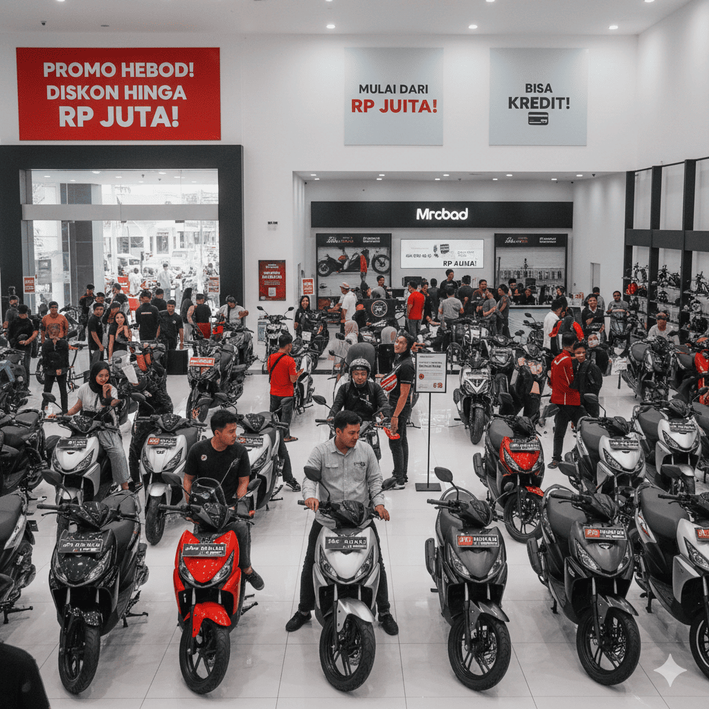 Showroom Motor Listrik Pademangan Diserbu Pembeli, Harga Mulai Rp5 Juta hingga Diskon Rp2 Juta, Bisa Kredit dan Upgrade Baterai