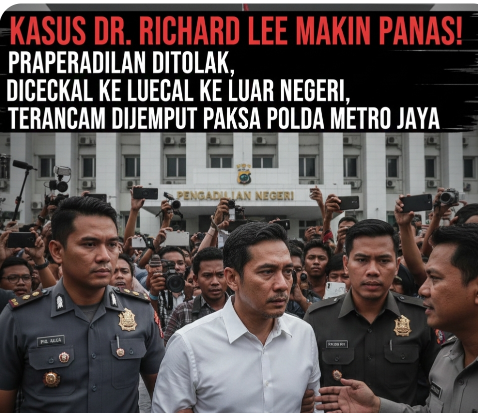 Kasus Dr Richard Lee Makin Panas: Praperadilan Ditolak, Dicekal ke Luar Negeri, Terancam Dijemput Paksa Polda Metro Jaya
