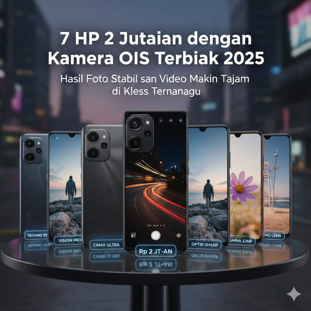 7 HP 2 Jutaan dengan Kamera OIS Terbaik 2025, Hasil Foto Stabil dan Video Makin Tajam di Kelas Terjangkau